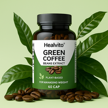 Healvito Green - Coffee Beans Extract - Plant-Based - for managing weight (60 cap)