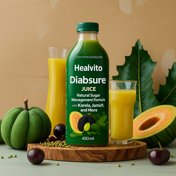 Diabsure Juice - Natural Sugar management Formula with Karela, Jamun, and More - 450 ml