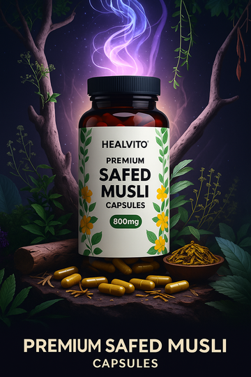 Premium Safed Musli Capsules (800mg)