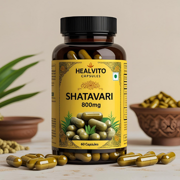 Healvito Shatavari Capsule- 800mg (60 Capsules)