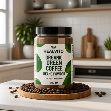 Organic Green Coffee Beans Powder - for Weight Management (100 gm)