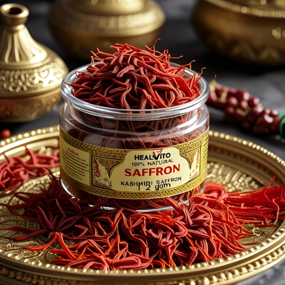 100% Natural Kashmiri Saffron(Zafran Leaves) - 1gm