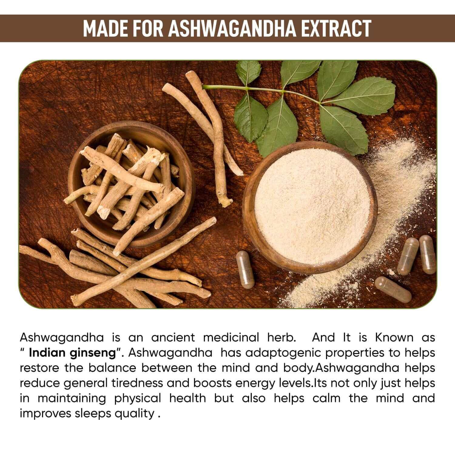 Herbalmax Ashwagandha Capsules- 800mg (30 Veg Cap)