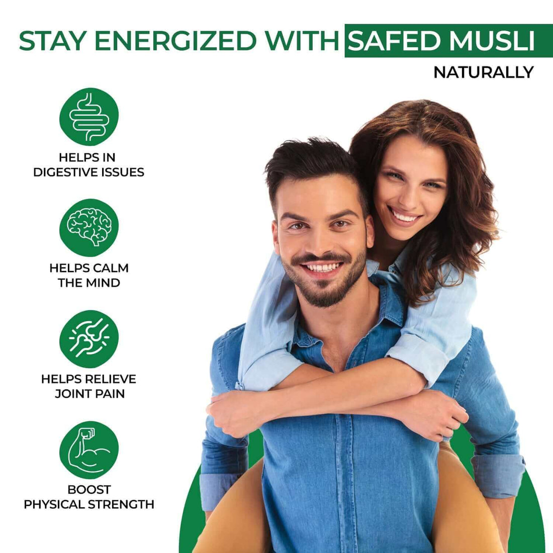 Premium Safed Musli Capsules (800mg)